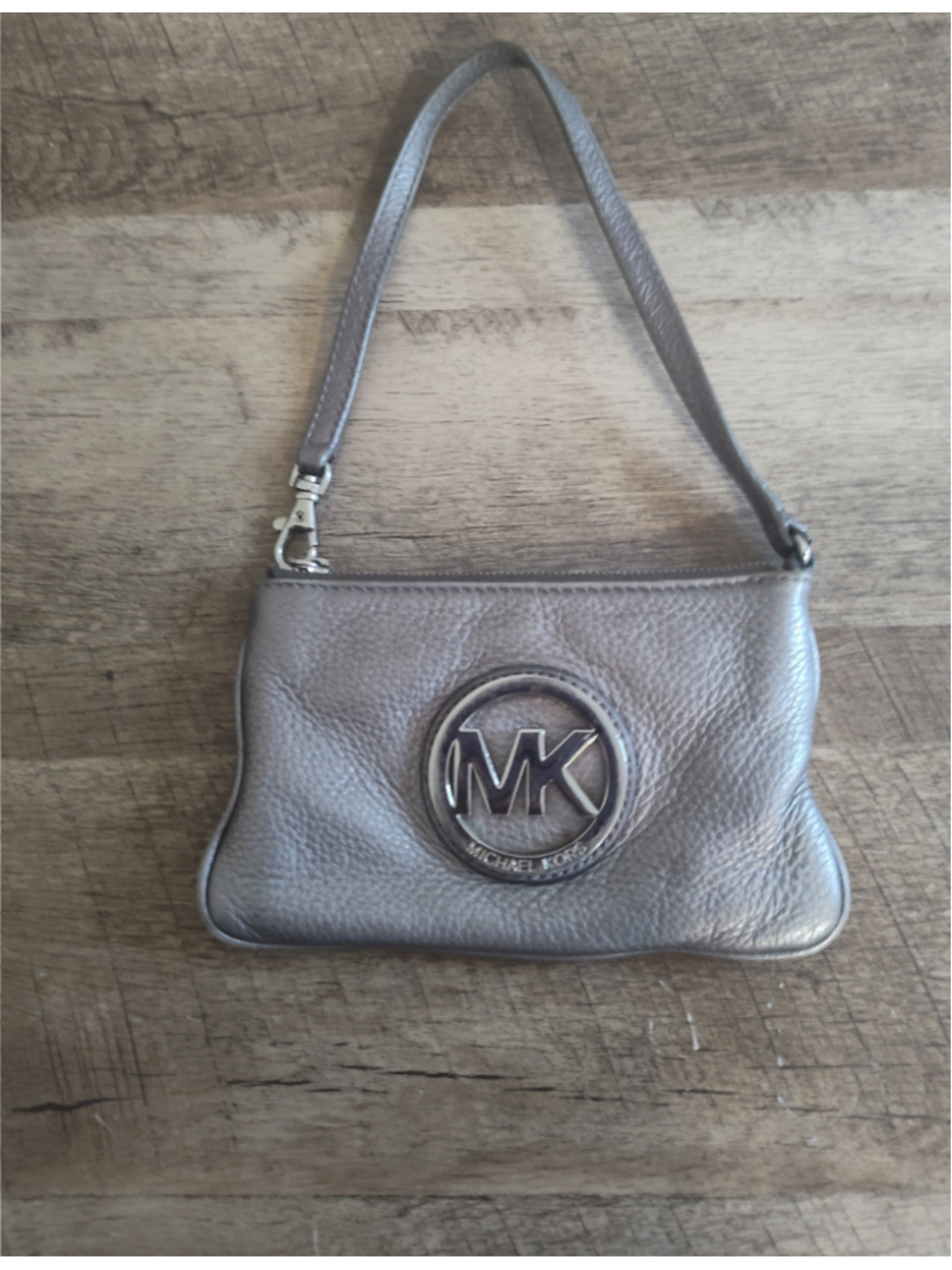 Women's Michael Kors Wristlet Clutch One Size Silver